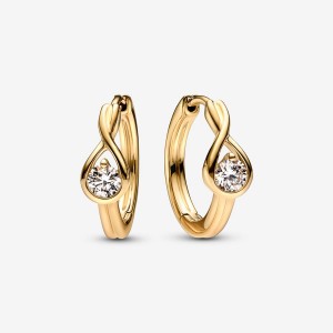 Pandora Brilliance 0.50 ct tw Earrings Gold | 379-FZCXMK