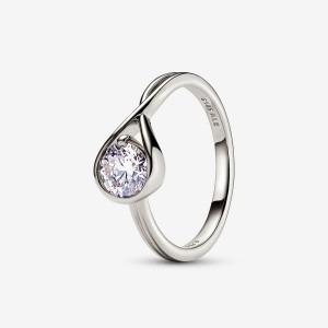 Pandora Brilliance 0.75 ct tw Lab-Created Diamond Rings White Gold | 274-OGEWBX