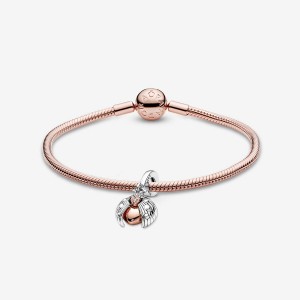 Pandora Charm Bracelets Rose Gold Plated | 465-TEQDGY