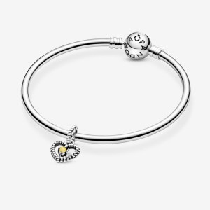 Pandora Charm Holders Sterling Silver | 698-EZQUWL