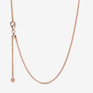 Pandora Curb Charm Holders Rose Gold Plated | 624-XEWOKB