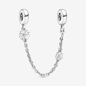 Pandora Daisy Flower Safety Safety Chains Sterling Silver | 758-CSKPBX