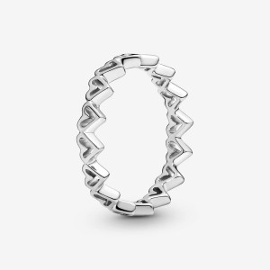 Pandora Freehands Band Rings Sterling Silver | 915-YDTFVE