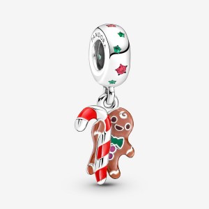 Pandora Gingerbread Man Dangle Dangle Charms Sterling Silver | 852-PJZACU