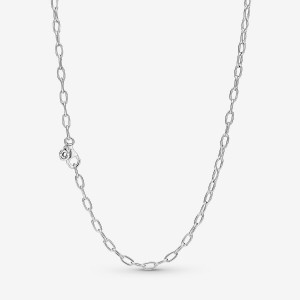 Pandora Link Chain Necklaces Sterling Silver | 172-HXNLTI