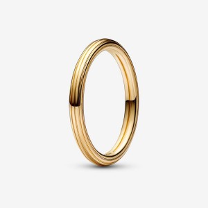 Pandora ME Band Rings Gold Plated | 856-RDCEIX