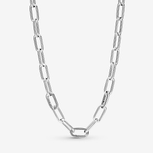 Pandora ME Link Chain Necklaces Sterling Silver | 576-PXFNYQ