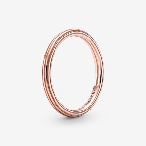 Pandora ME Stackable Rings Rose Gold Plated | 359-WIZHCO