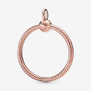 Pandora Moments Medium O Charm Holders Rose Gold Plated | 852-EPHTVL