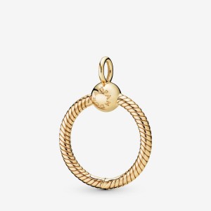 Pandora Moments Small O Charm Holders Gold Plated | 604-UDBAOE