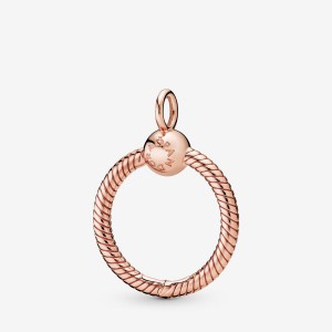 Pandora Moments Small O Charm Holders Rose Gold Plated | 062-HBFORY