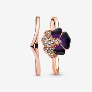 Pandora Ring Sets Rose Gold Plated | 358-SKVZDU