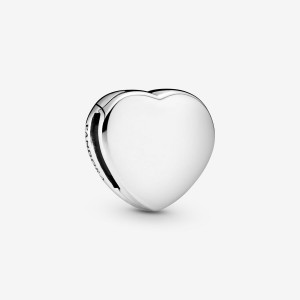 Pandora Simple Heart Clip Clips Sterling Silver | 392-IPELTY