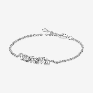 Pandora Sparkling Endless Hearts Non-charm Bracelets Sterling Silver | 980-TKOXPM