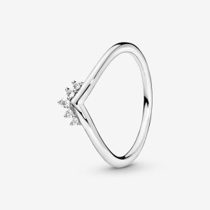 Pandora Tiara Wishbone Stackable Rings Sterling Silver | 790-SOBIMQ