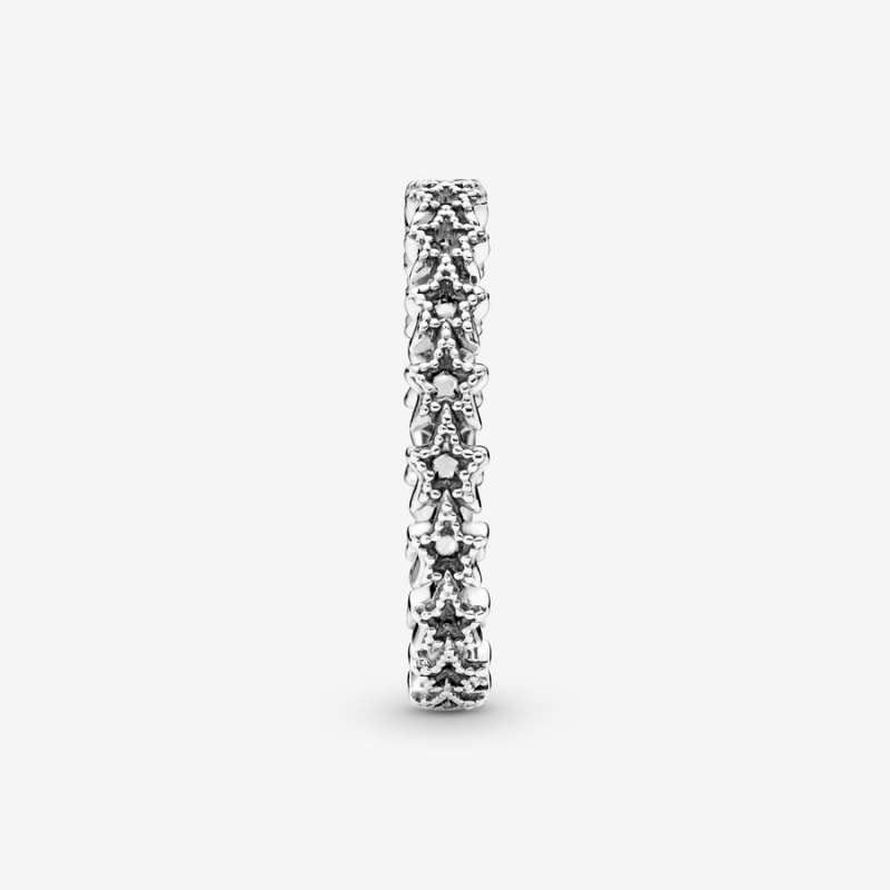 Pandora Band of Asymmetric Stars Band Rings Sterling Silver | 904-FCWNMJ