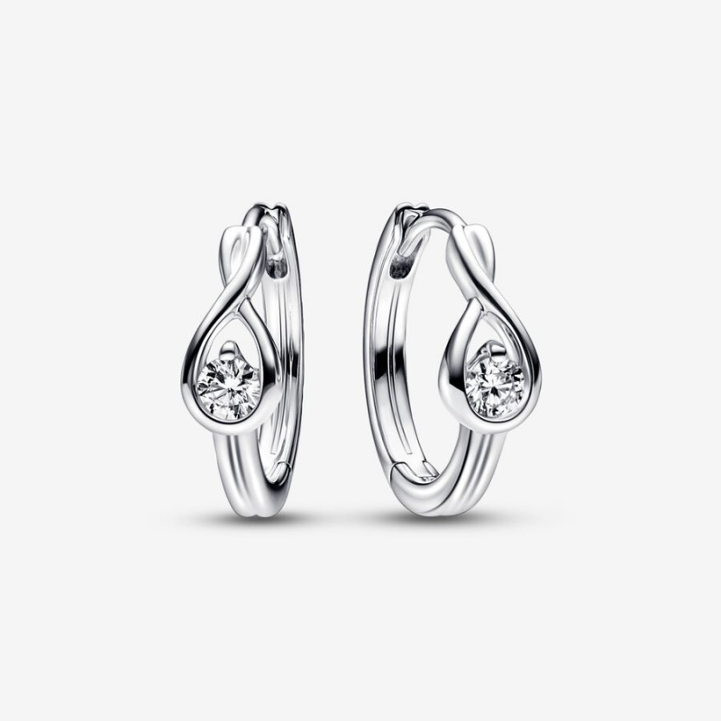 Pandora Brilliance 0.20 ct tw Earrings Sterling Silver | 041-HQTLCY