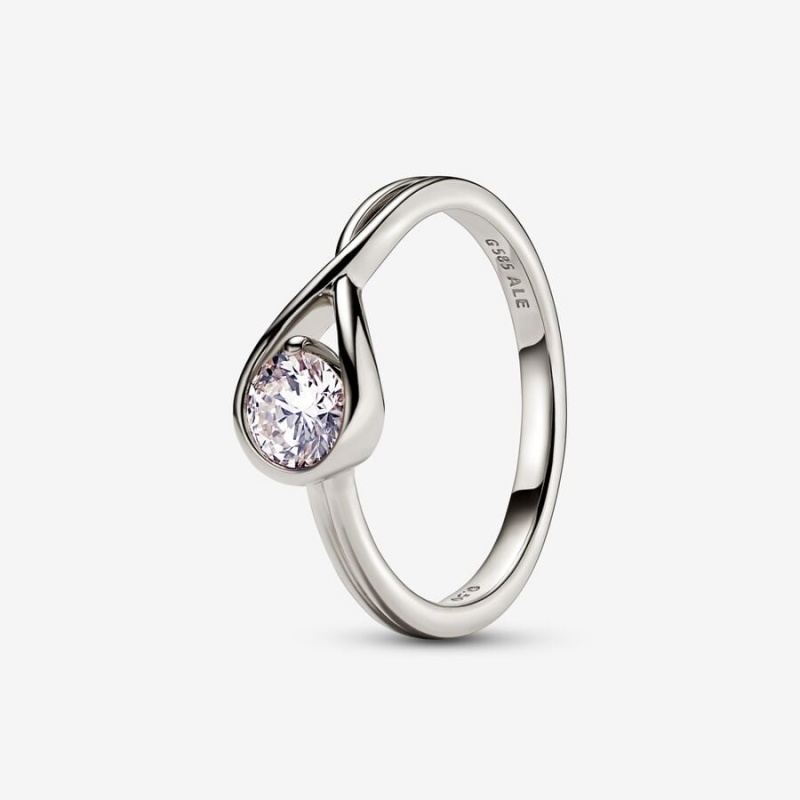 Pandora Brilliance 0.50 ct tw Lab-Created Diamond Rings White Gold | 365-YSVRQC