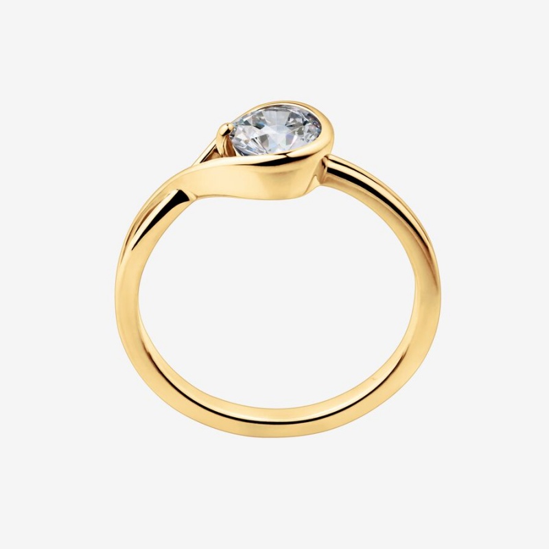 Pandora Brilliance 0.75 ct tw Lab-Created Diamond Rings Gold | 738-DXKGPH