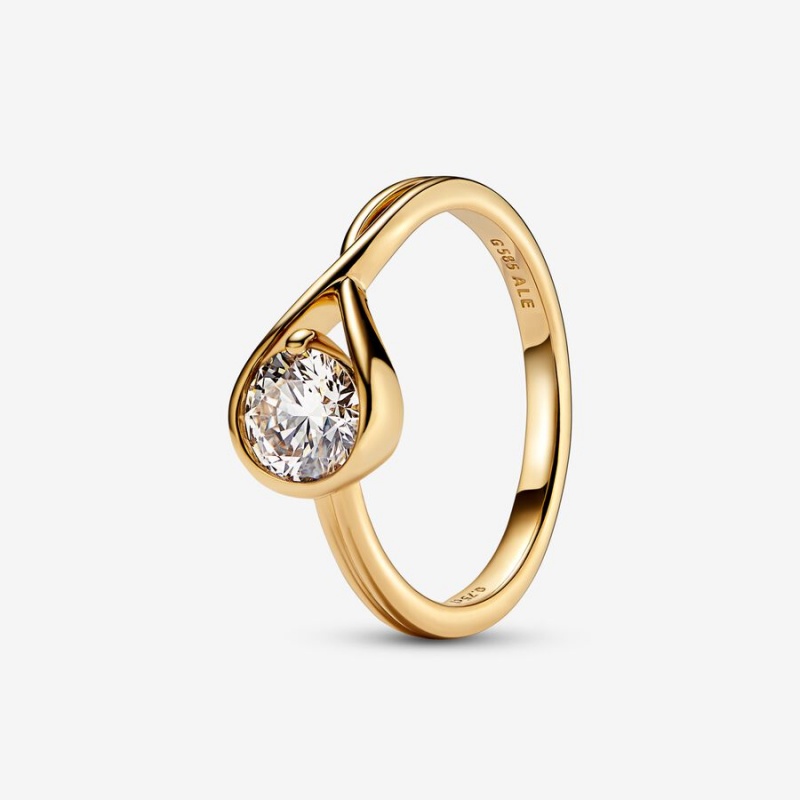 Pandora Brilliance 0.75 ct tw Lab-Created Diamond Rings Gold | 738-DXKGPH