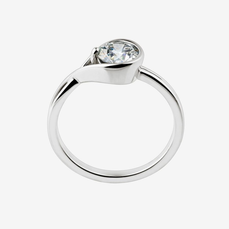 Pandora Brilliance 1.00 ct tw Lab-Created Diamond Rings White Gold | 034-DMOBVN