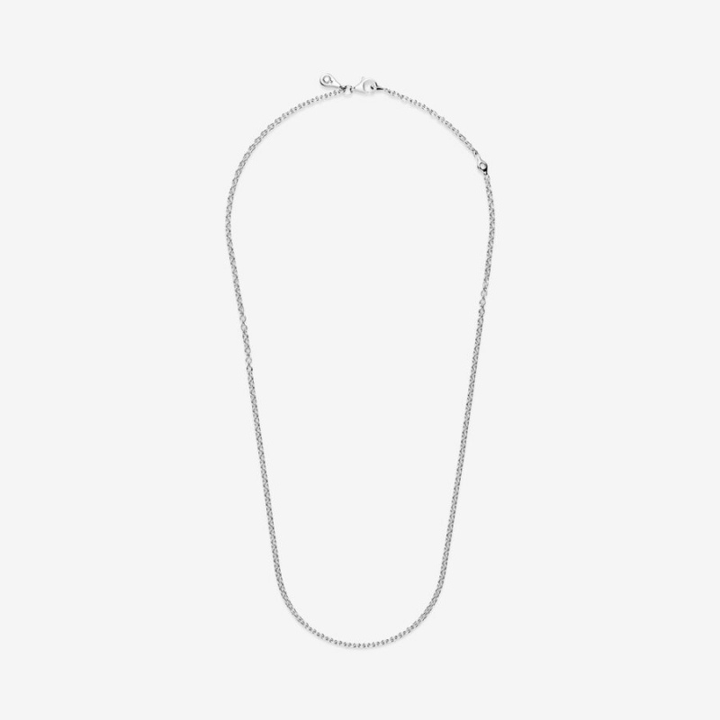 Pandora Cable Chain Necklaces Sterling Silver | 109-RUGKOF