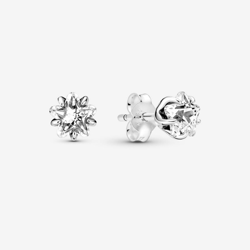 Pandora Celestial Sparkling Stars Stud Earrings Sterling Silver | 431-SYHRMI