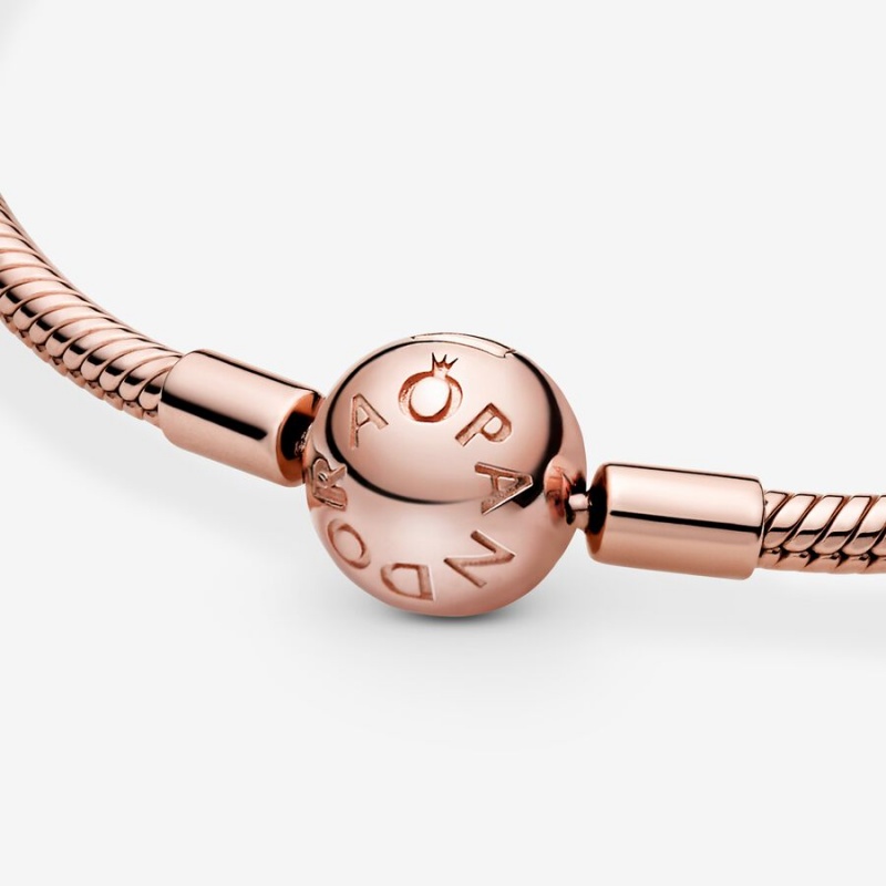 Pandora Charm Bracelets Rose Gold Plated | 465-TEQDGY