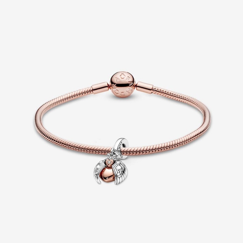 Pandora Charm Holders Rose Gold Plated | 834-NGCMFP