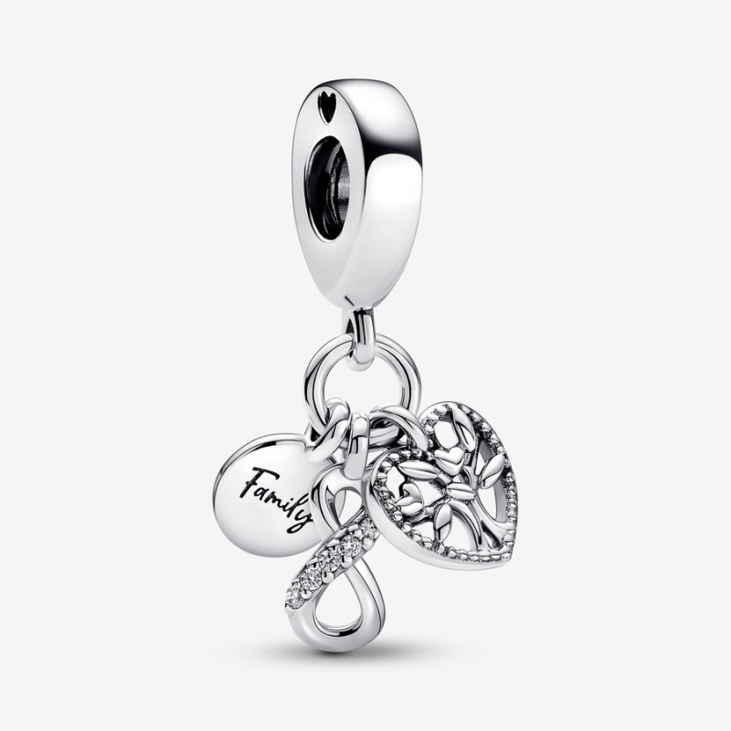 Pandora Charm Holders Sterling Silver | 563-NXBYWT