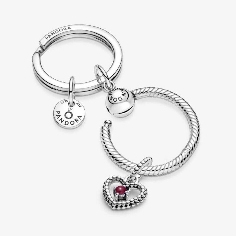 Pandora Charm Holders Sterling Silver | 957-YILAVB