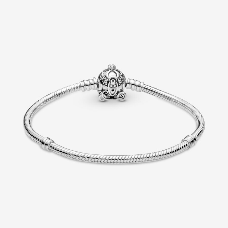 Pandora Cinderella Pumpkin Coach Clasp Moments Charm Bracelets Sterling Silver | 891-VNHJTL