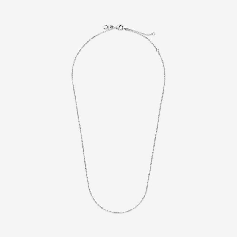 Pandora Classic Cable Chain Necklaces Sterling Silver | 831-RXEZQG