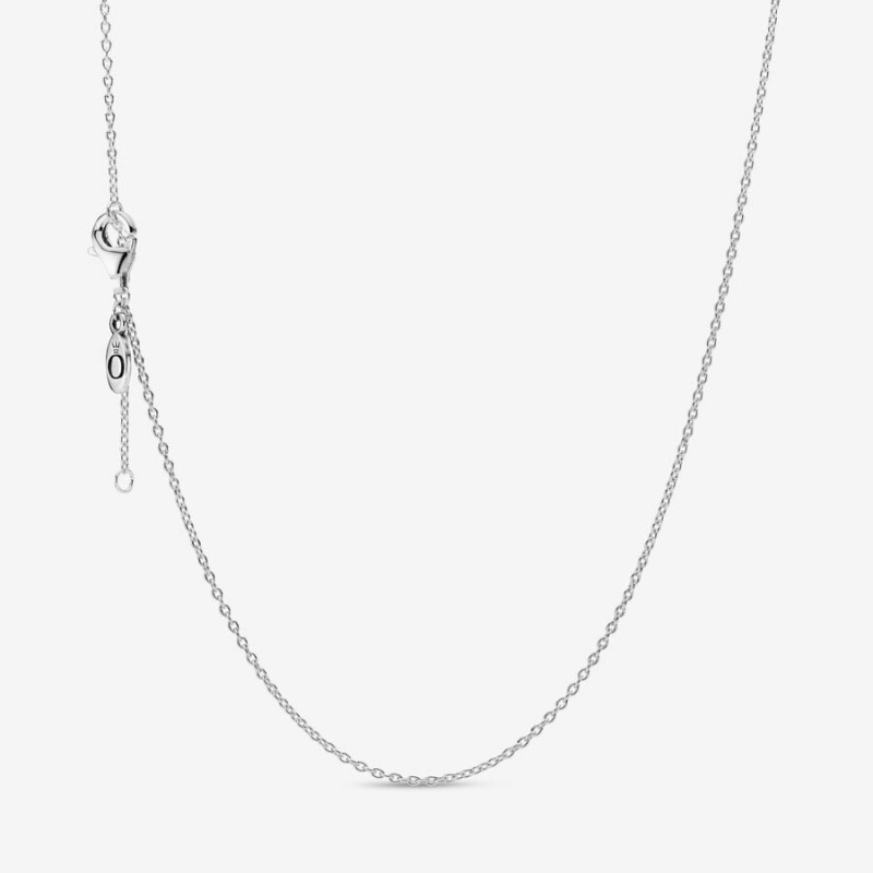 Pandora Classic Cable Chain Necklaces Sterling Silver | 831-RXEZQG