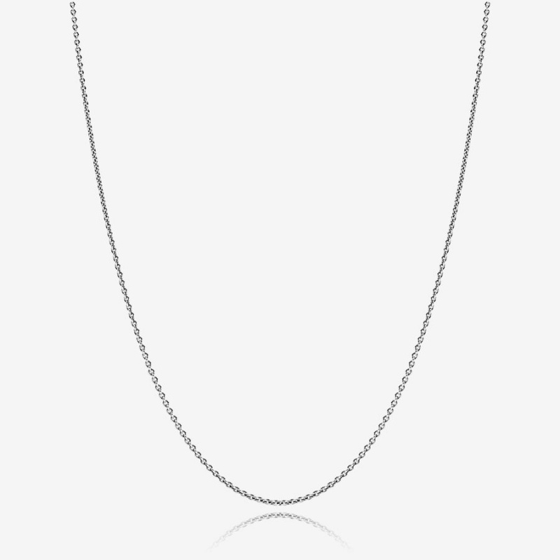 Pandora Classic Cable Chain Necklaces Sterling Silver | 879-CNEYQD