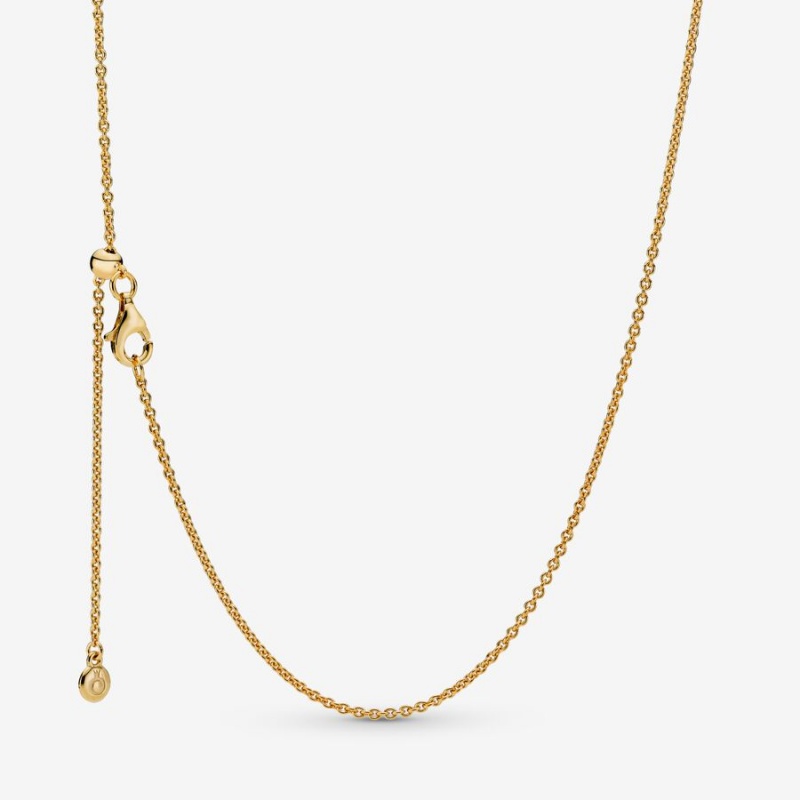 Pandora Classic Cable Charm Pendants Gold Plated | 095-GVFNUS