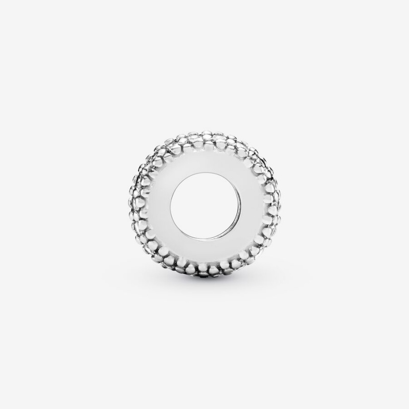 Pandora Clear Sparkle Spacer Spacer Charms Sterling Silver | 961-VYDUTP