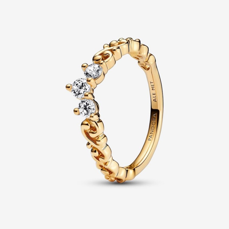 Pandora Elegant Sparkle Ring Sets Gold Plated | 953-HBAUSO