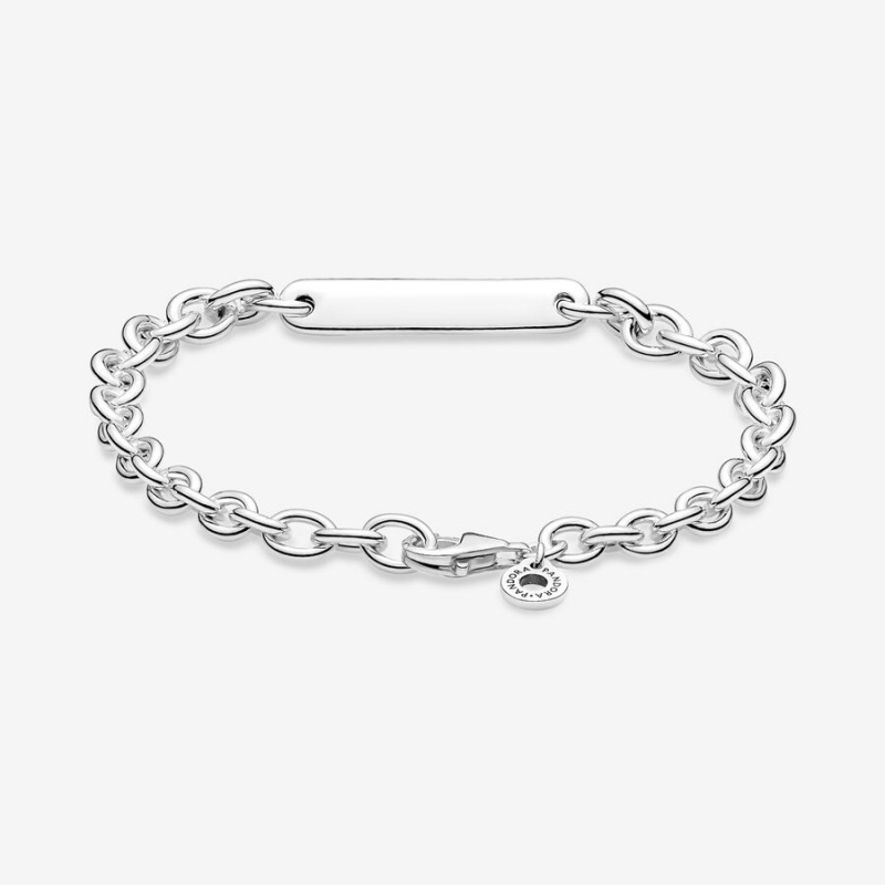 Pandora Engravable Bar Link Non-charm Bracelets Sterling Silver | 215-MVHZEG