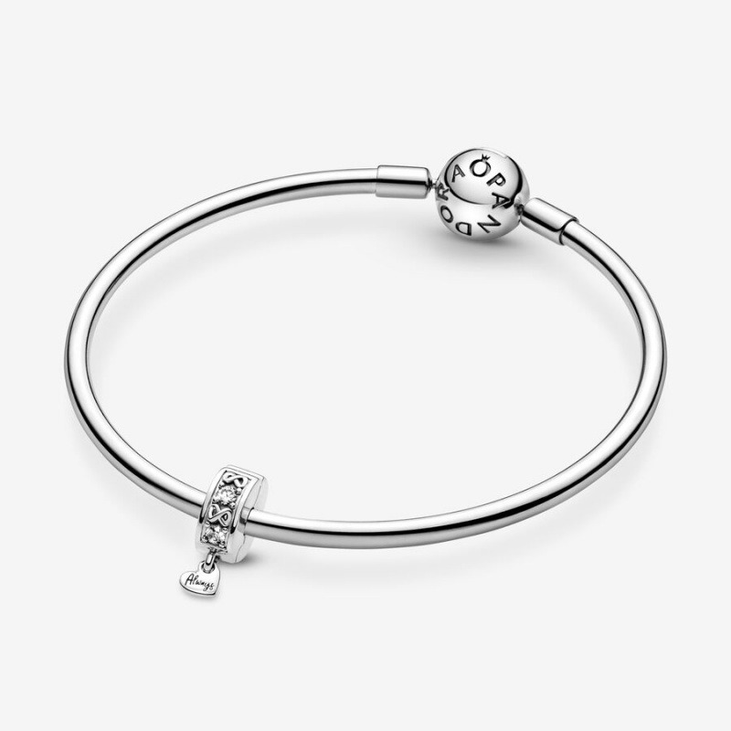 Pandora Family Always Pavé Clip Clips Sterling Silver | 076-XBIGFJ