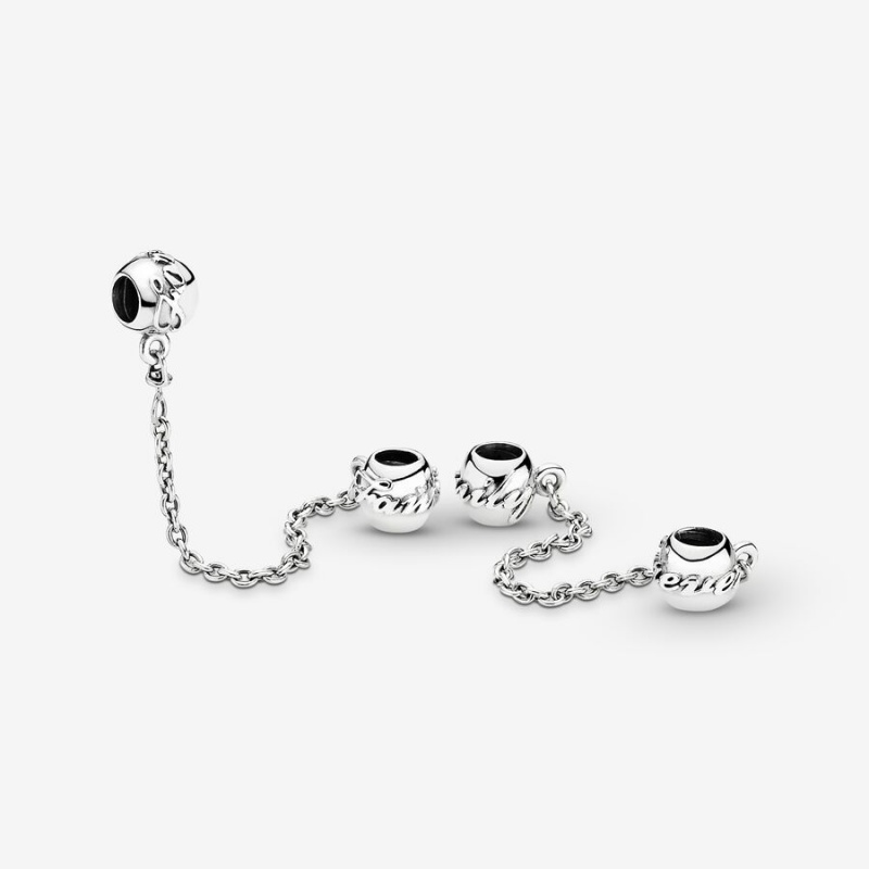 Pandora Family Forever Safety Safety Chains Sterling Silver | 437-TJIQYB