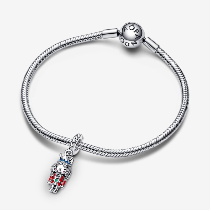 Pandora Festive Nutcracker 2022 Dangle Dangle Charms Sterling Silver | 324-ROVEBU