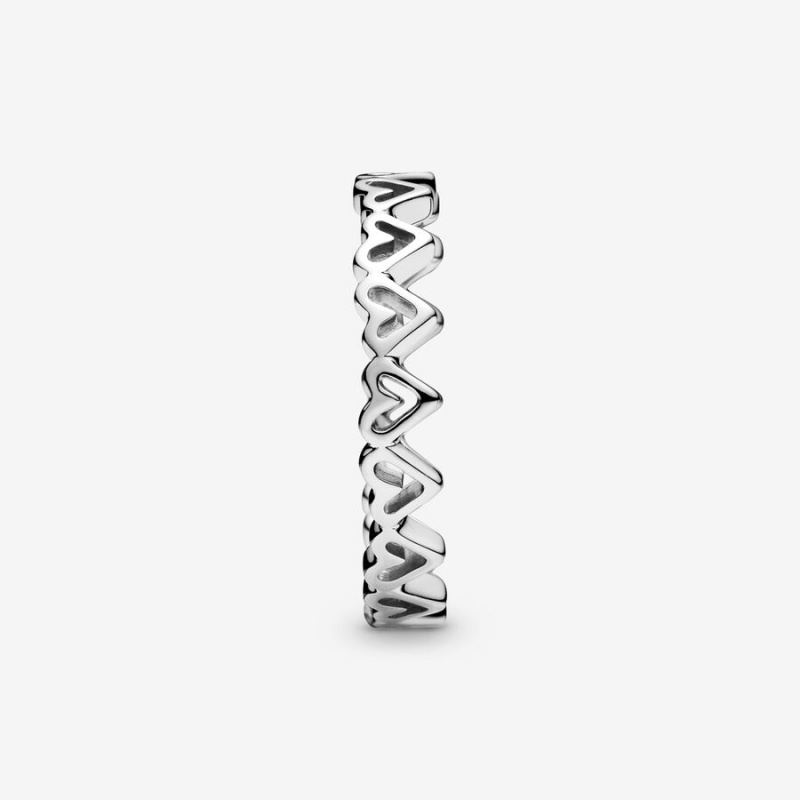 Pandora Freehands Band Rings Sterling Silver | 915-YDTFVE