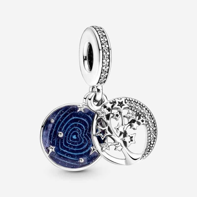 Pandora Galaxy Moon Set, 19 Charm Holders Sterling Silver | 847-SIFOXU