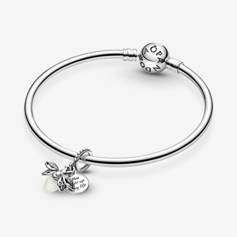 Pandora Glow-in-the-dark Firefly Dangle Dangle Charms Sterling Silver | 367-BVSFIJ