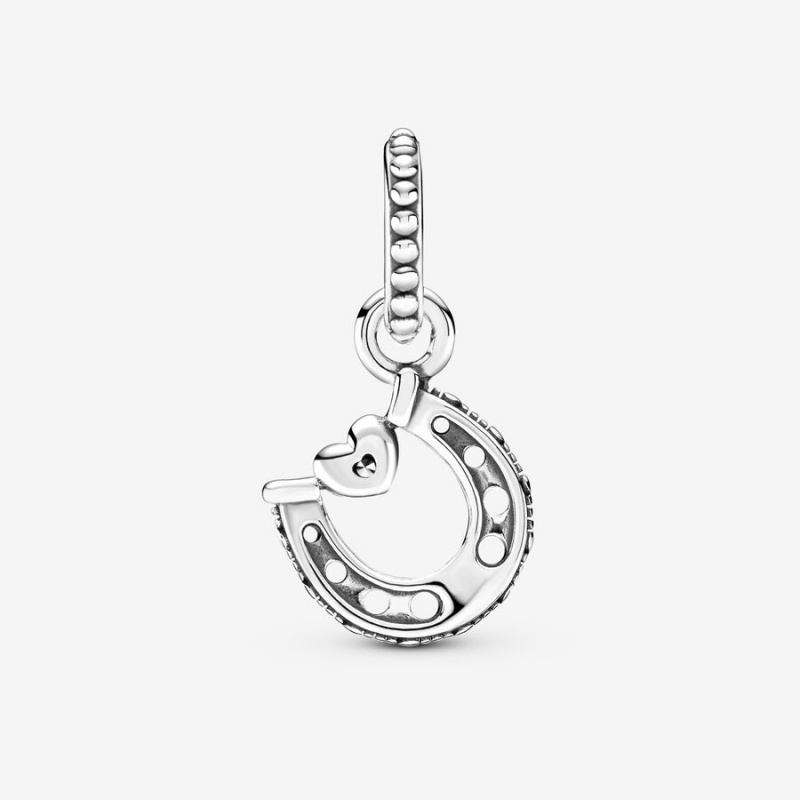 Pandora Good Luck Horseshoe Dangle Dangle Charms Sterling Silver | 047-AKFVPT