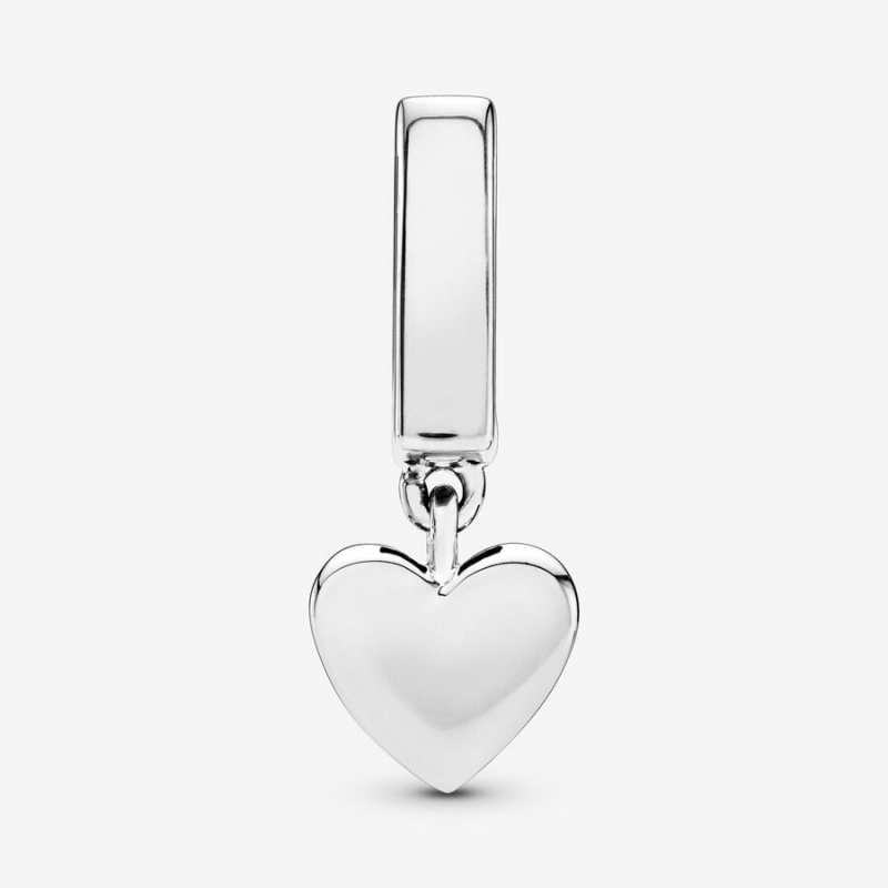 Pandora Heart Dangle Clip Clips Sterling Silver | 052-ZNJLUB