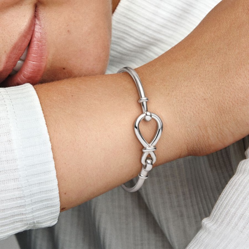 Pandora Infinity Knot Bangle Bangles Sterling Silver | 725-KVTEQI