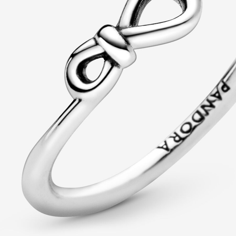 Pandora Infinity Knot Pinky Rings Sterling Silver | 139-ICFUPX