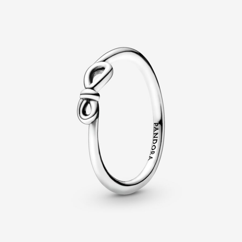 Pandora Infinity Knot Pinky Rings Sterling Silver | 139-ICFUPX